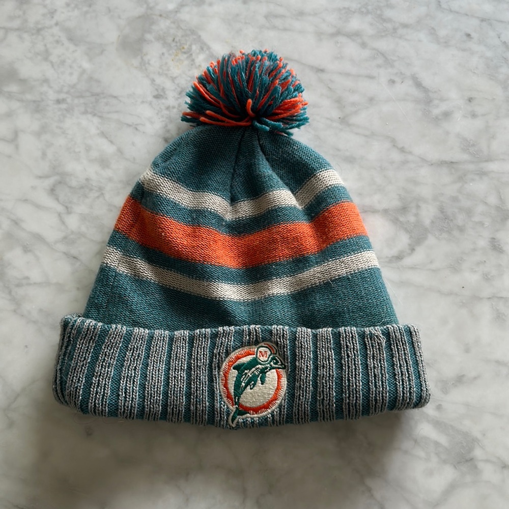 Vintage Miami dolphins Pom beanie